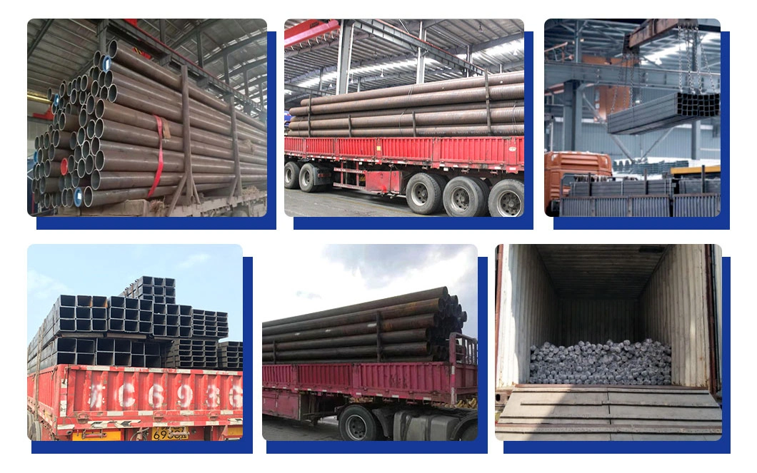 Factory Direct Black Rectangular Steel Pipe Seamless Metal Carbon Steel Square Tube