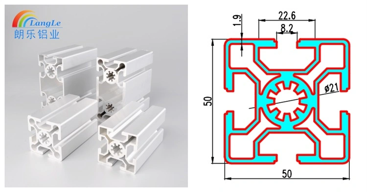 Aluminum Profile Accessory China Structural Aluminum Cases, Rectangular Aluminum Extrusions