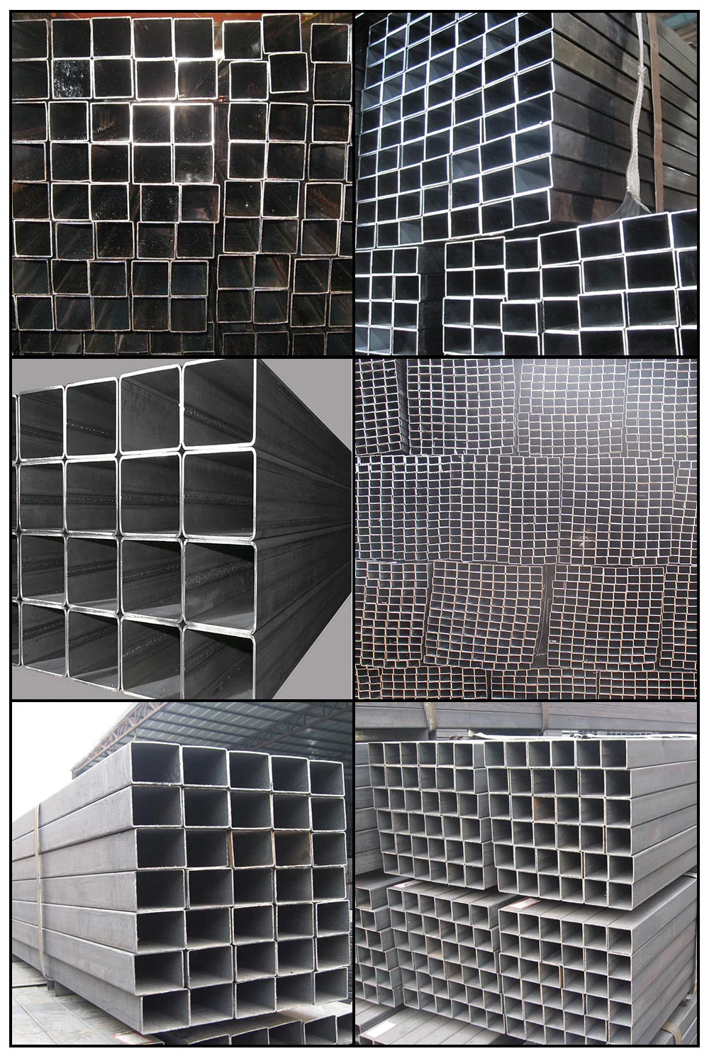 ASTM A500 Material Steel Pipe Square Steel Tube Used Building Structure