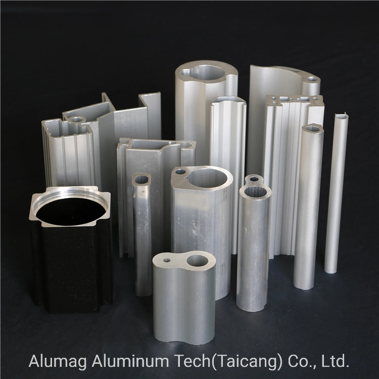 6000 Series of Industrial Extrusion Aluminum Extrusion Aluminum Radiator Extruded Aluminum Oval Square Rectangular Round Telescope Tube Shape