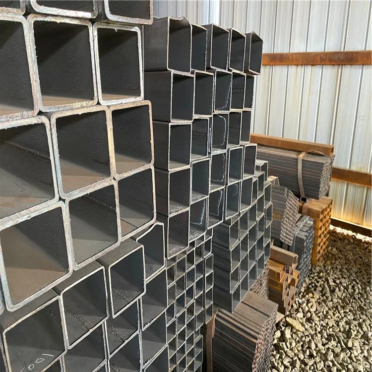 Section 40X40 mm 60X60 Straight Seam Carbon Welded Hot Rolled Square Steel Pipe Q355b Hollow Section Tube Rectangular Steel Tube Prices