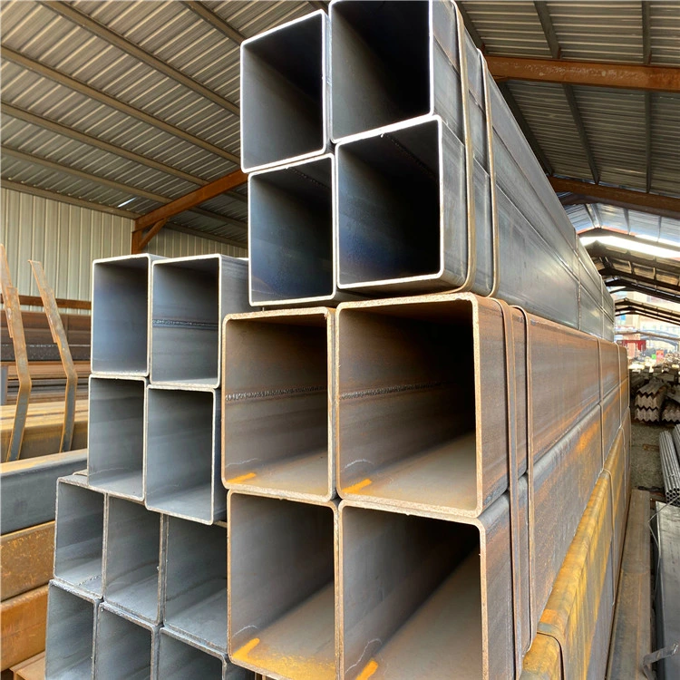 Section 40X40 mm 60X60 Straight Seam Carbon Welded Hot Rolled Square Steel Pipe Q355b Hollow Section Tube Rectangular Steel Tube Prices