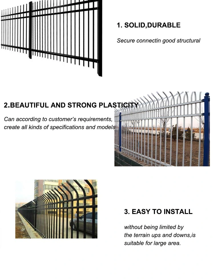 Metal Picket Fence Panel Steel Square Tube Fence Designs