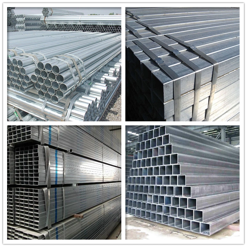 20 FT Hot DIP Rectangular Iron Galvanized Steel Square Tube Pipe Metal for Greenhouses Price