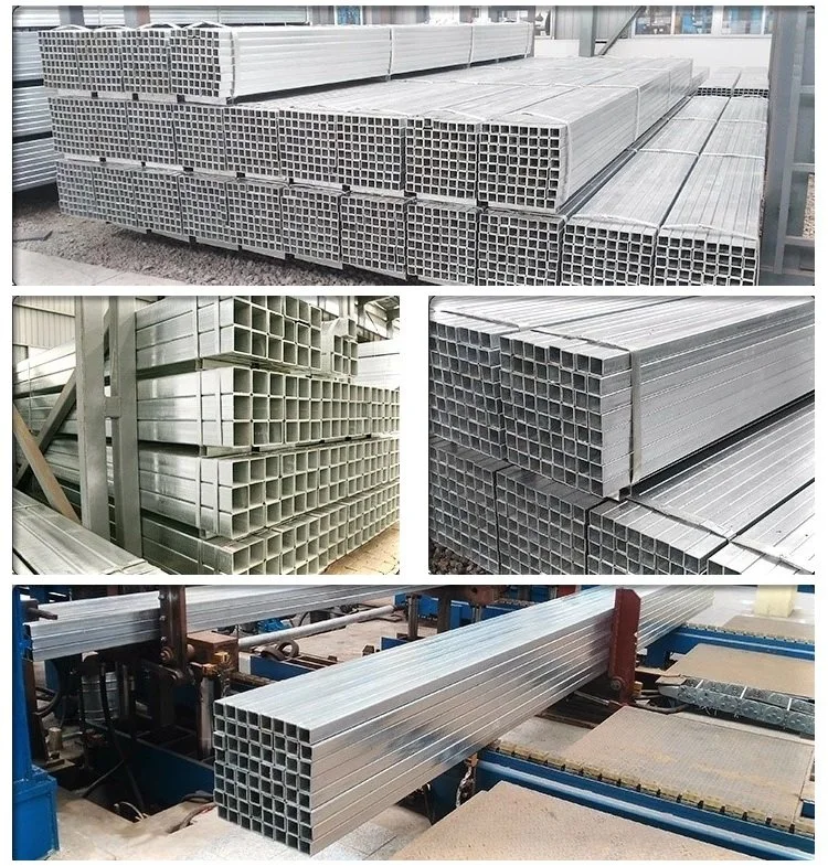 Hot DIP Galvanized Square Steel Pipe / Gi Steel Tube