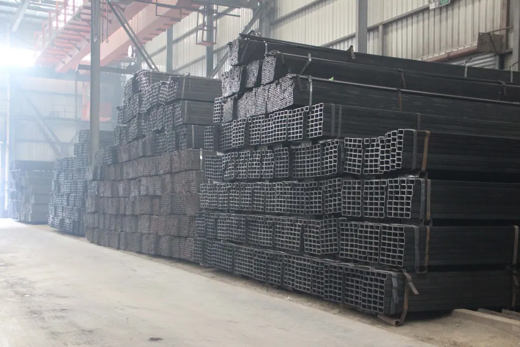 ASTM A500 Black Iron Steel Pipe Square Tube Rectangular Steel Hollow Sections