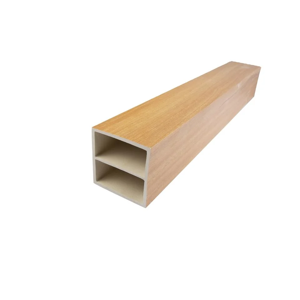 Easy to Install Indoor Decorative WPC Timber Tube/Wood Plastic Composite Timber Square Tube