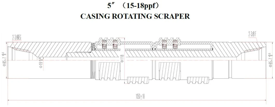 API Oil Well Drilling Tools Downhole Casing Scraper for Cleaning Cement