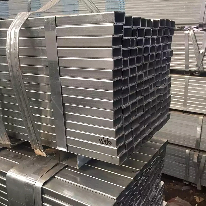 40X40 Pre Galvanised Q235 BS1387 Square Rectangular Galvanized Steel Pipe Galvanized Steel Square Tube