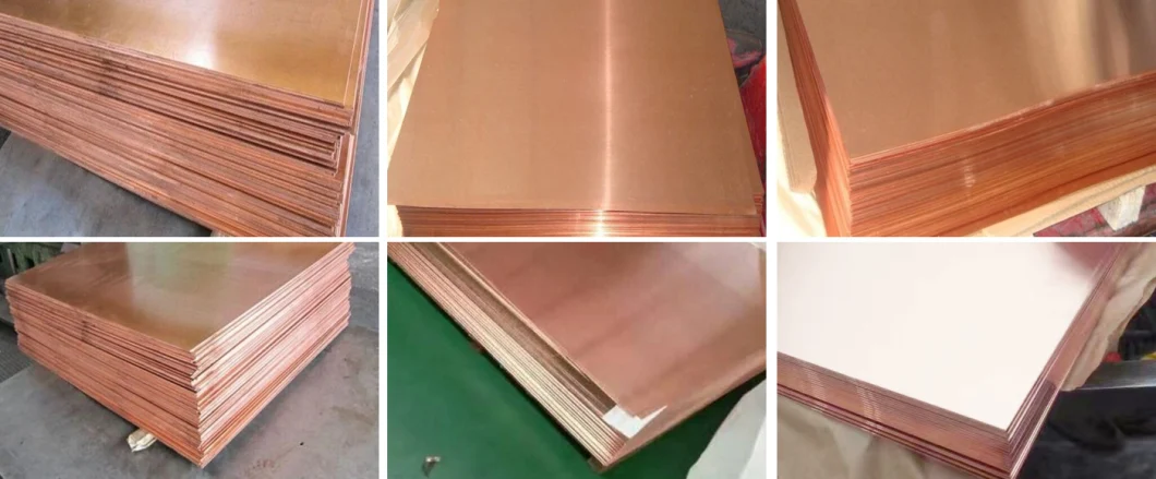 China Manufacturer Factory Wholesale Pure Brass Copper Plate/Barrel Tube Red Gold for Decoration