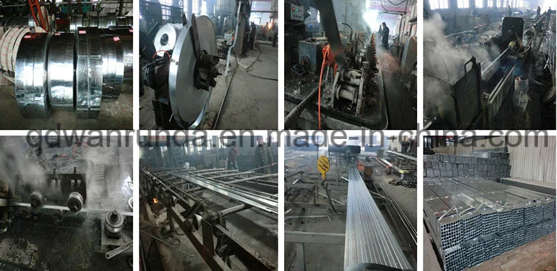 80X80mm Galvanized Steel Tube Use for Steel Structure