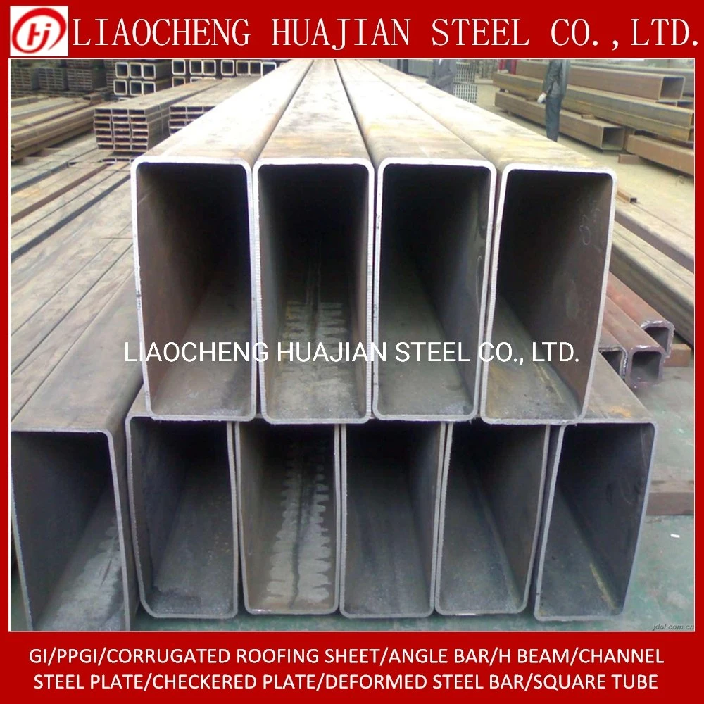 China Building Material Square Rectangular Hollow Section Steel Metal Tube