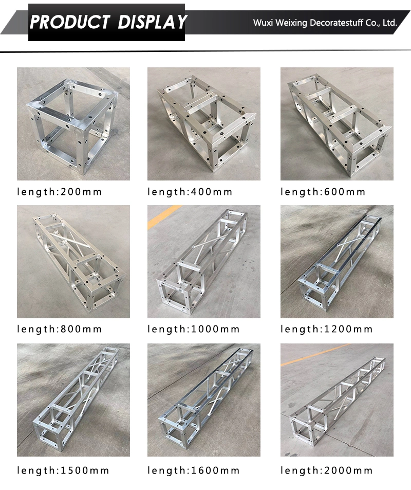 Aluminum Frame Luxury Conference Lighting Square Tube Truss Structure Manufacturer for Sale