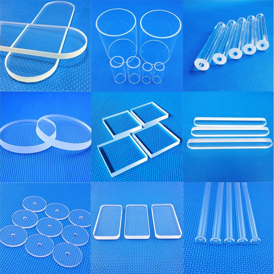 Success Glass Plate OEM Size Clear Glass Plates Disc Round Fused Silica Quartz Glass Transparent Piece Color Pure Package Square