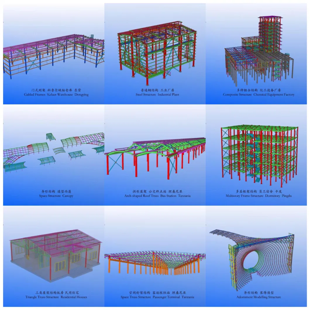 Light Prefabricated Steel Structure Office House Warehouse Workshop Building