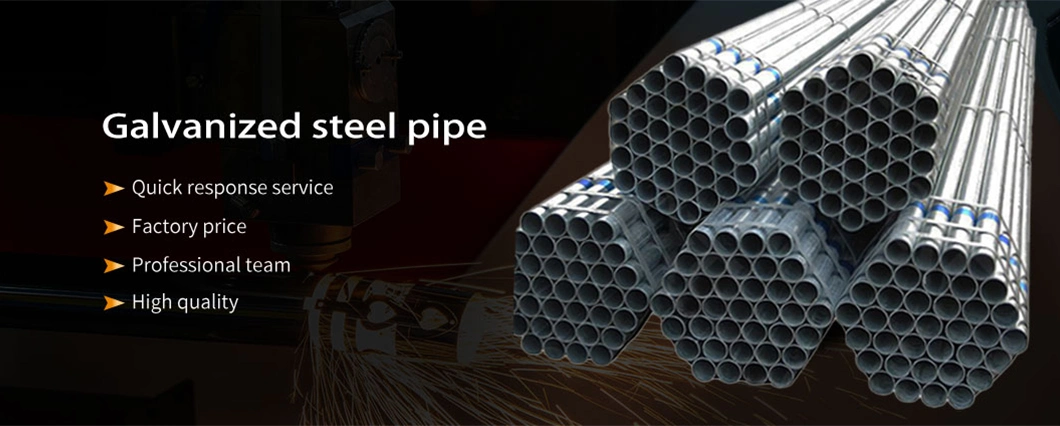 Pipe Hot DIP Square Rectangular Hollow Section Cutting GB ERW Oil Gas Sewage Transport Galvanized Steel Tube