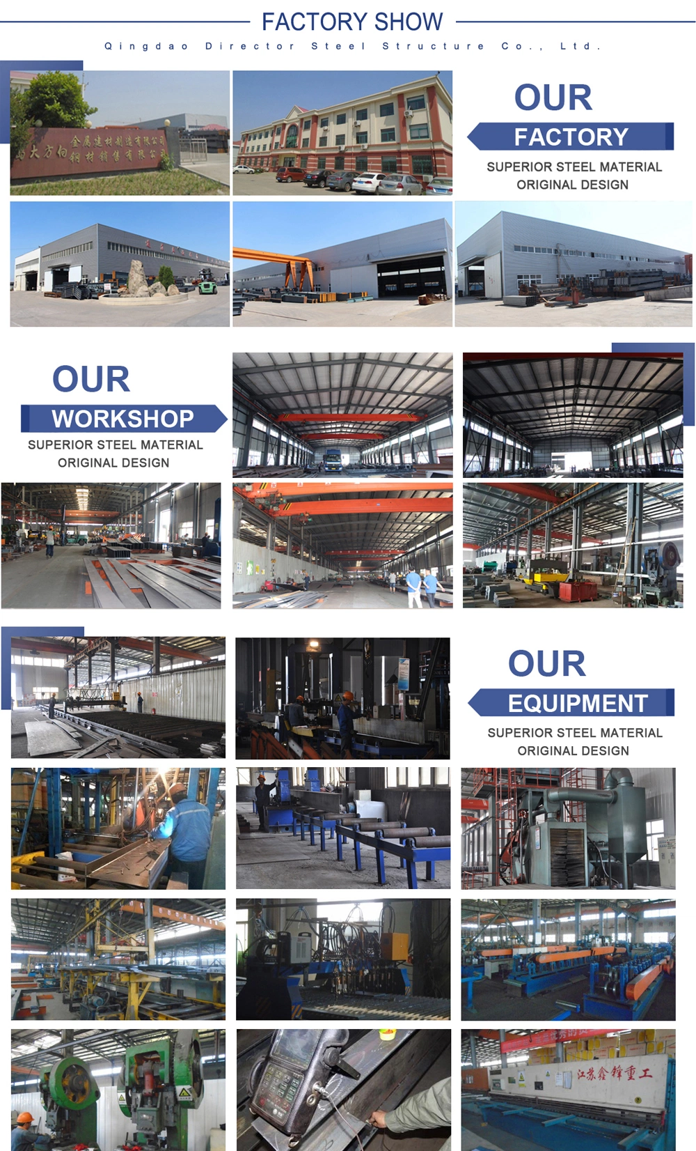 China Portal Frame Prefabricated Steel Structure Warehouse Building Commercial Building