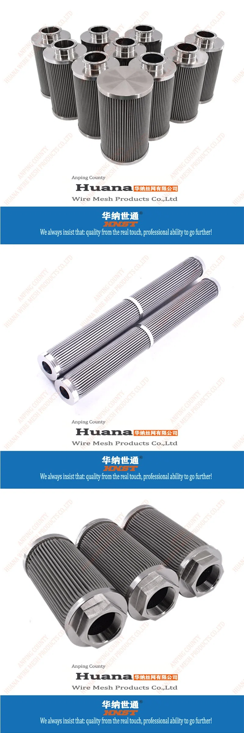 5 25 50 100 150 200 Micron 304 Stainless Steel Round Cylinder Screen Wire Mesh Filter Tubes