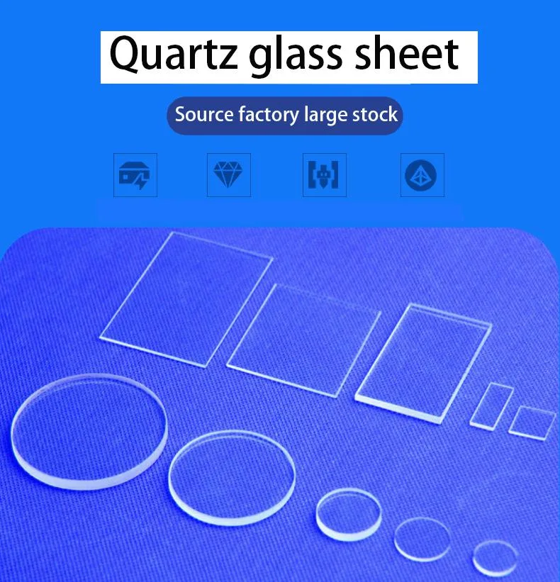 Success Glass Plate OEM Size Clear Glass Plates Disc Round Fused Silica Quartz Glass Transparent Piece Color Pure Package Square