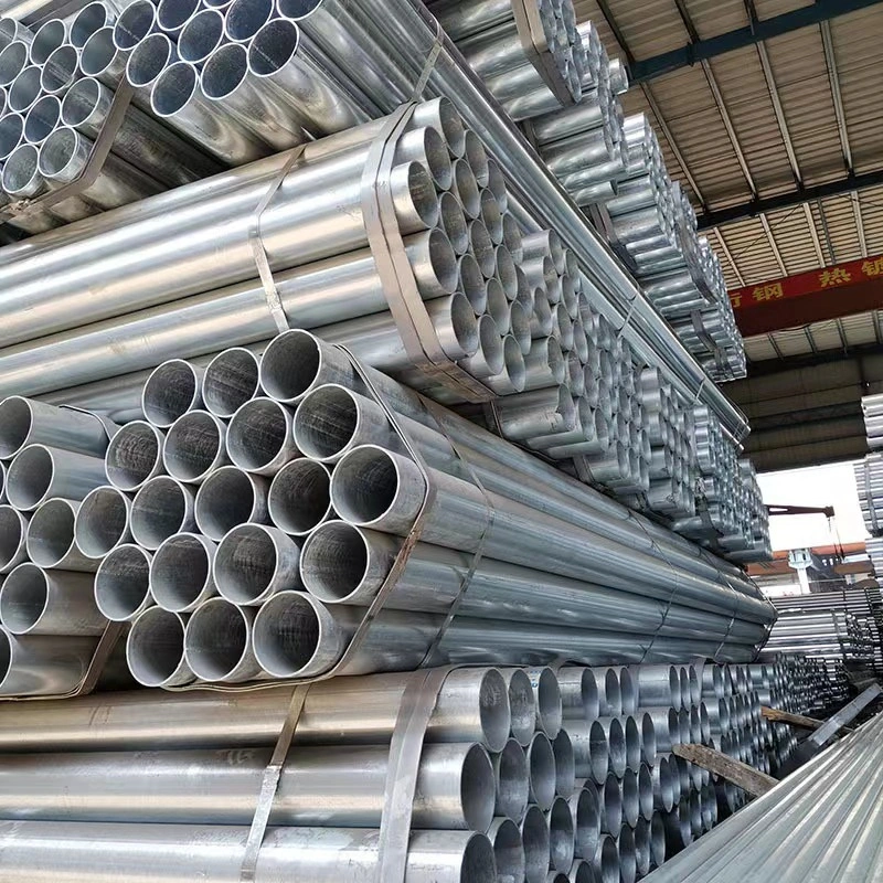 Galvanized Iron Gi Pipe Pipe Zinc Hot Dipped Galvanized Carport Round Steel Pipe 16 Inch 15 Inch