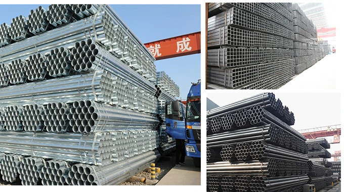 Mild Steel Ms Hollow Section Steel Tube ERW Galvanized Square Tube