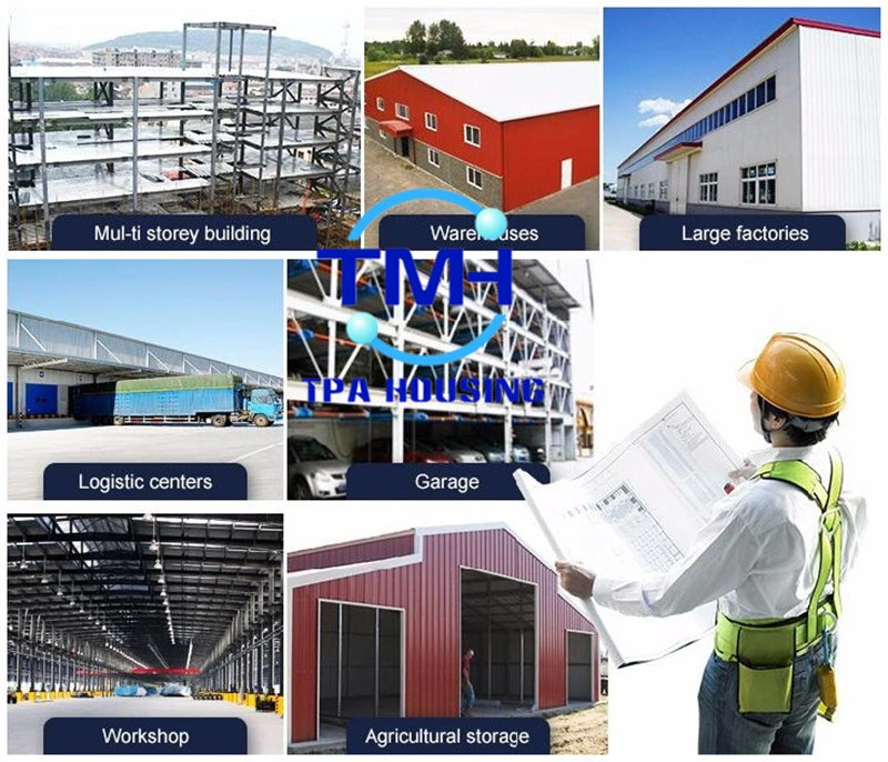 Industrial Structural Steel Frame Buildings by Bolt Connection