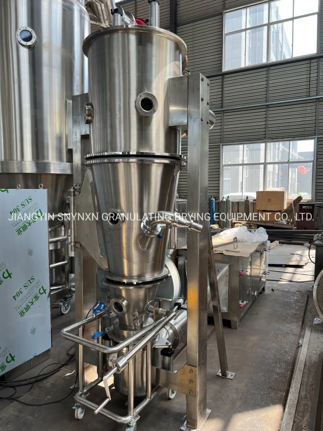 Fluid Bed Dryer FL 200 Pellet Machine Granulating Production Line