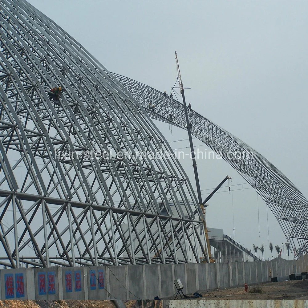 Prefabricated Steel Structure Roof Round Tube Truss School Building