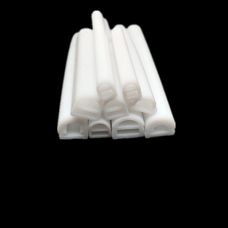 Rectangular Silicone Tube 10mm Silicone Extrusion for 3528 5050 LED Strip