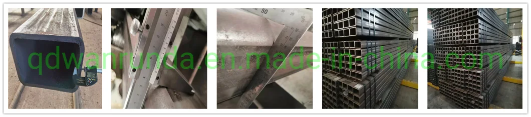 Steel Material Grade Q355b, Size 160X160X7.5mm X Lenght 4500mm Square Steel Hollow Section with Anti-Rust Oiled Surface