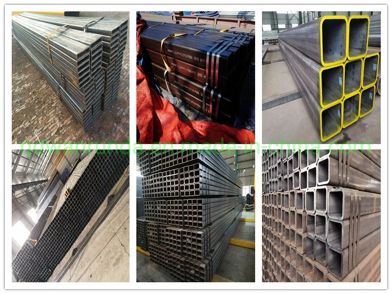 Steel Material Grade Q355b, Size 160X160X7.5mm X Lenght 4500mm Square Steel Hollow Section with Anti-Rust Oiled Surface