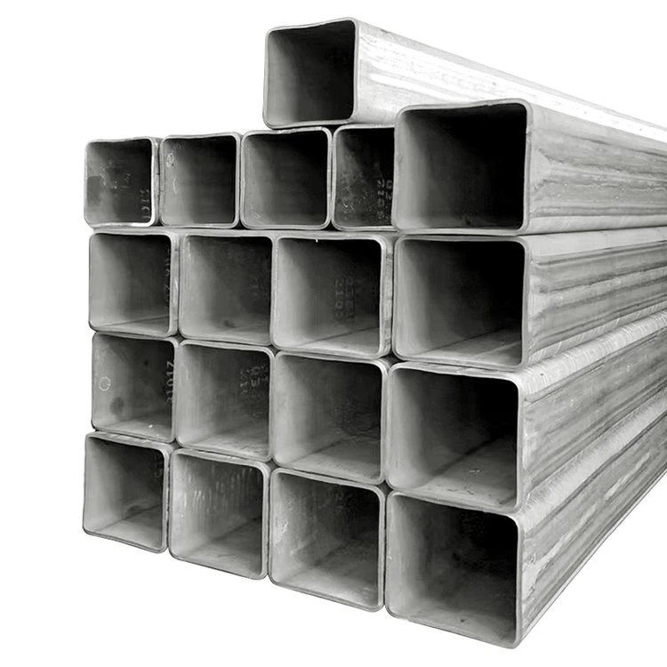 Good Quality Galvanized Black Steel Pipe Square Tubing Iron Rectangular Tube Price for Carports