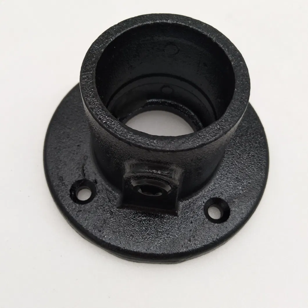 Railing Base Flange Cast Iron 1-1/2&quot; Structural Pipe Fitting