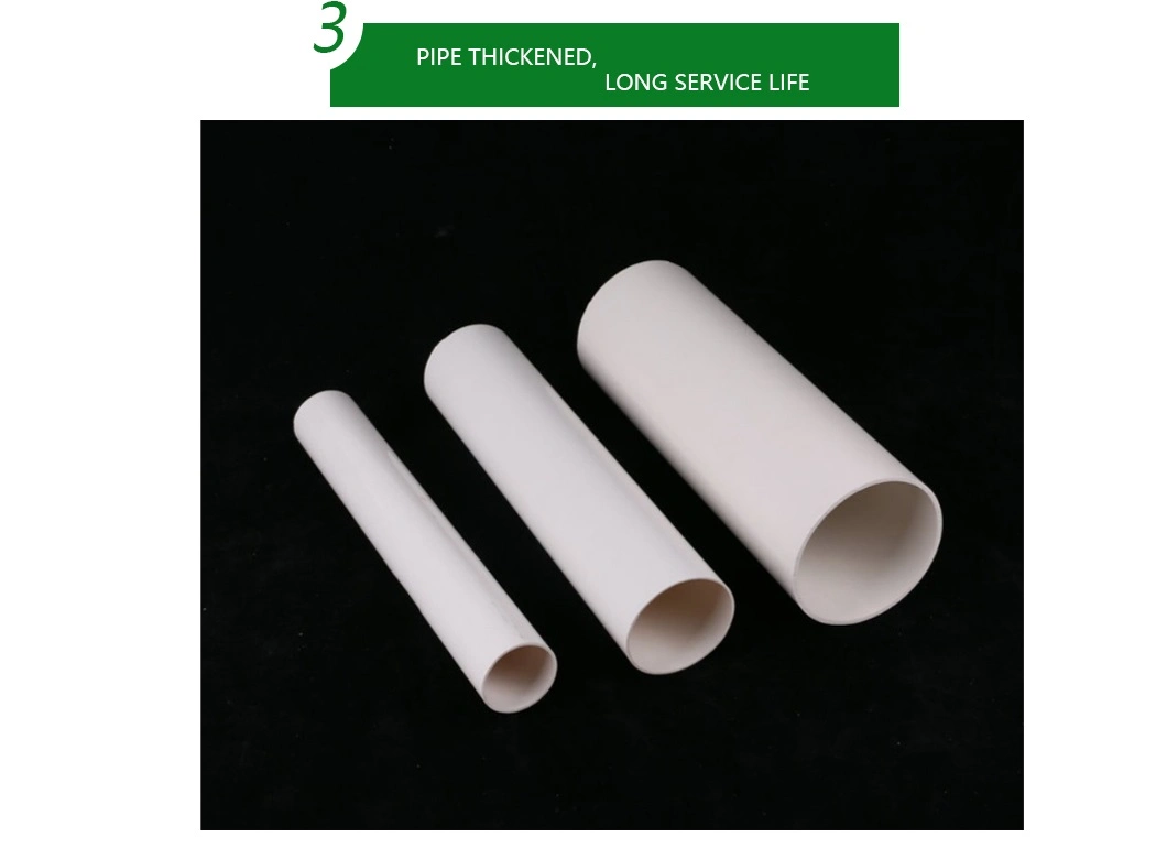 High Pressure Resistance 75*2.3*4mA4* Plastic Water Pipe PVC Pvcu Pipe Leight 4m