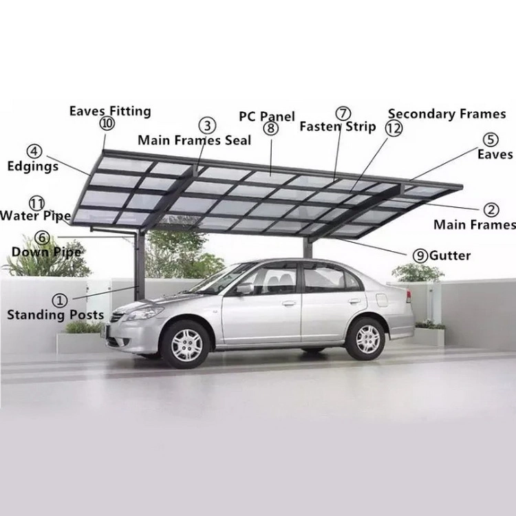 Save Cost Used Metal Carport Manufacturer Carport Canopy Hot Sale Winter Carport