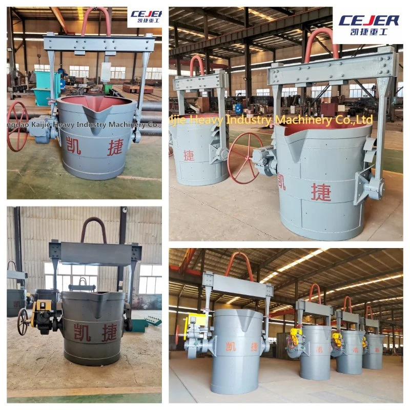 Sliding Nozzle Gate Bottom Pouring Steel Ladle for Sale