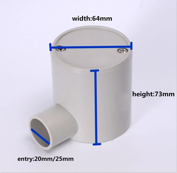 PVC Electrical Pipe 3 Way Deep Accessories Circle Junction Box