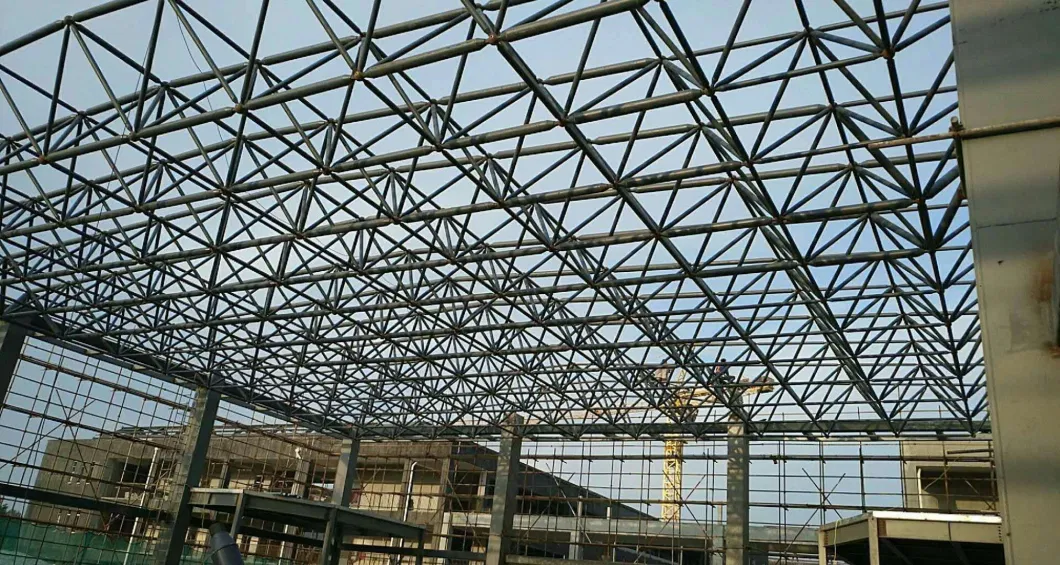 Light Weight Multifunctional Prefabicated Steel Frame Building for Production, Storage, Office Use