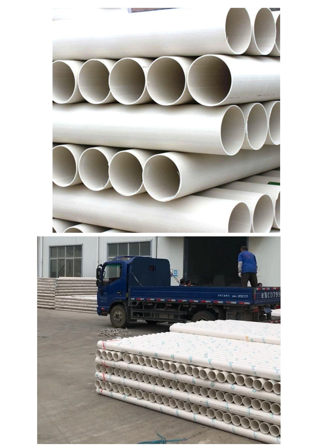 High Pressure Resistance 110*3.2*4mA4* Plastic Water Pipe PVC Pvcu Pipe Leight 4m