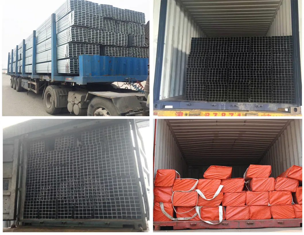 Welded Iron Pipe ASTM A500 Black Square Steel Tube