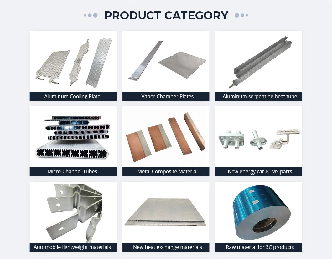 Sufficient Supply Aluminum Liquid Cooling Pane for Cylindrical Battery