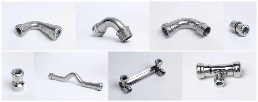 Ss 304 316 Water Supply Pipe/Tube Fitting Stainless Steel Plumbing Fittings Tee Fitting Sanitary Fittings Elbow Union Reducer Fitting Bathroom Pipe Fitting