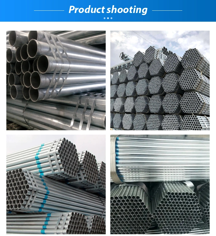 Customized Iron Galvanized Square Rectangular Tube Galvanized Round Pipe