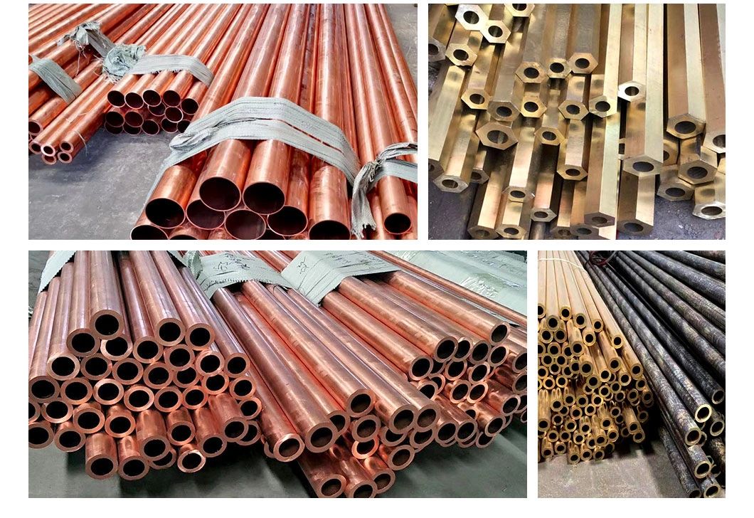 Professional Supplier Copper Steel Tube Pipe C11000 C10200 C12000 C12200 Small Large Diameter Round Square Rectangular Oval Copper Tube