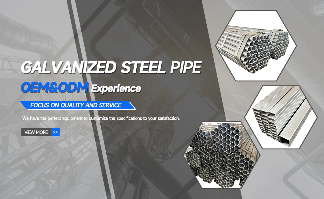 Carbon Steel Galvanized Square Tube/Rectangular Hollow Tubular Steel Pipe