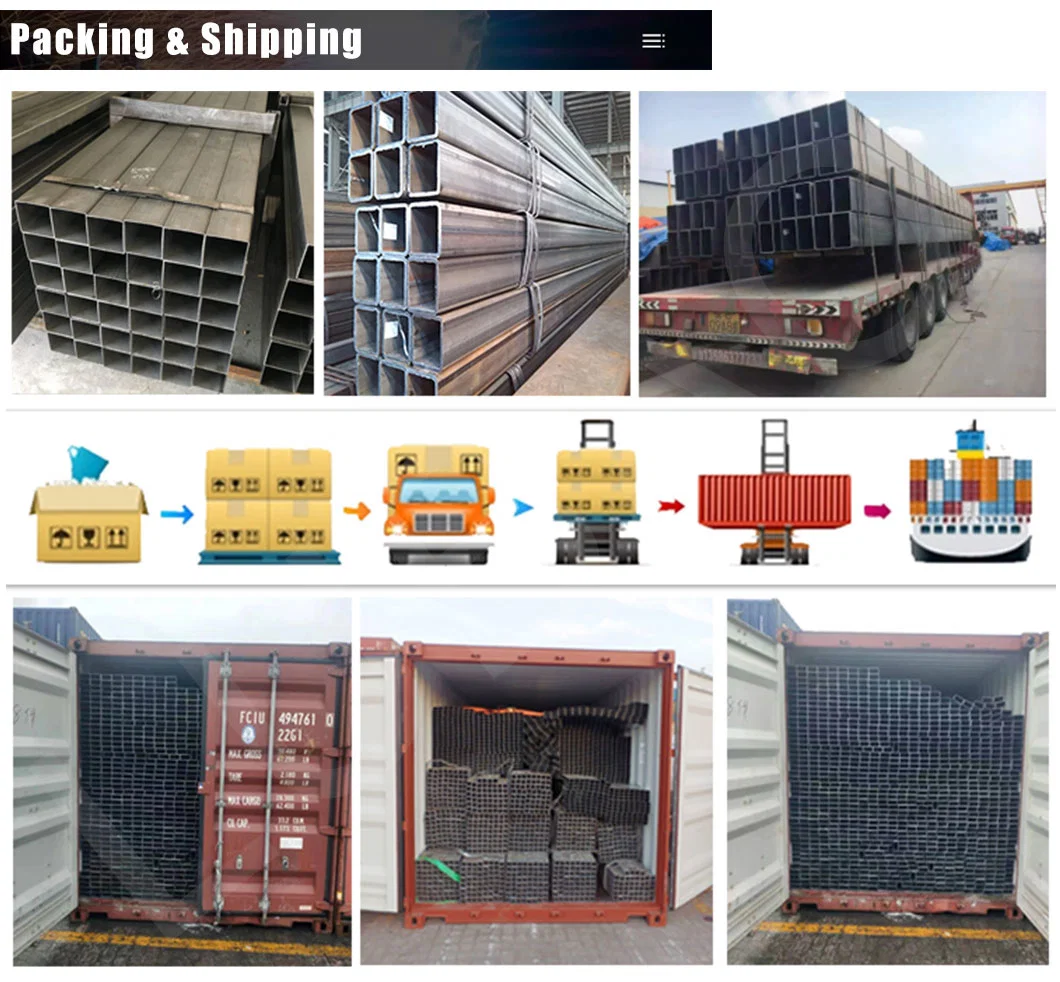 Hot Selling Hollow Section Ms Mild Steel Square Galvanized Welded Tube