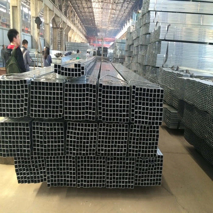 Q235B Steel Square Hollow Section Black and Galvanized Steel Pipes