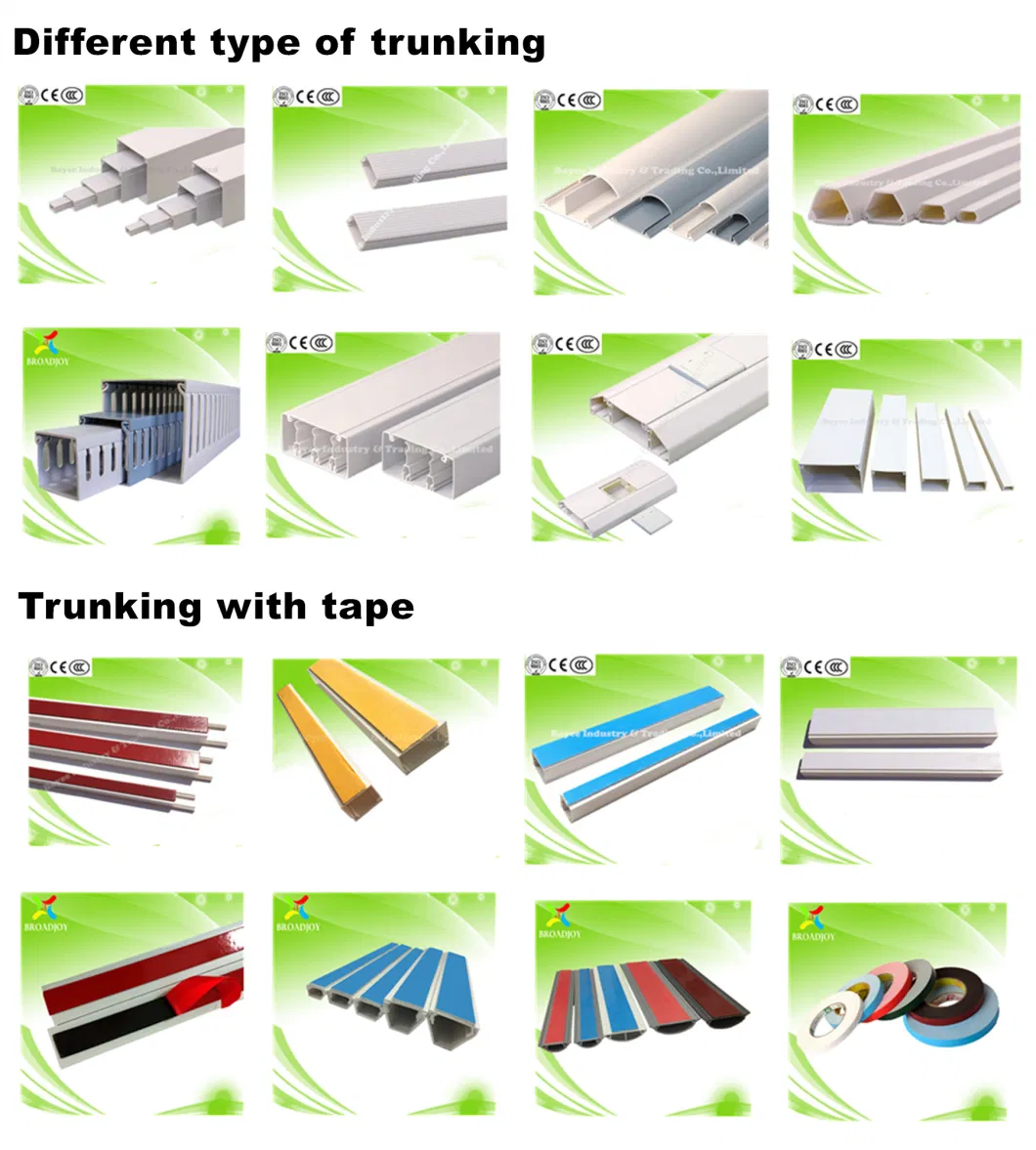 PVC Electrical Products Wiring Cable Trunking Duct &amp; PVC Electrical Conduit Pipe Accessories/ PVC Electric Pipe Conduit Fittings