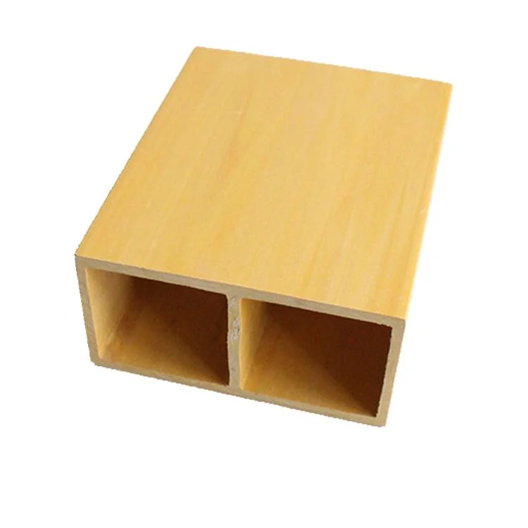 Wood and Plastic Composite Hollow Square PVC Tube for Office Partition