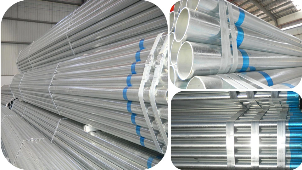 Galvanized Round Welded Pipe ERW Hot-DIP Pipe ERW Rectangular Tube Structural Steel Pipe Galvanized Steel Pipe